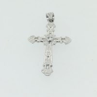 FP1161 9CT WG CROSS WITH 1 CZ 2.5G