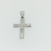 FP2251 9CT WG CROSS WITH JESUS 2.36G
