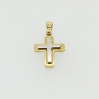 FP2312 18CT YG 2T SOLID CROSS 2.11G