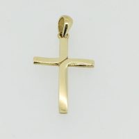 G1512-SP1372HN 18CT Y/G CROSS PENDANT 2.09G
