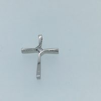 SP5081 9CT WG DIA CROSS D1=4PT