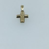 SP6383 9CT YG CROSS 1.4G