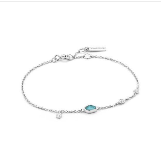 B014-01H ANIA HAIE MINERAL TURQUOISE DISC BRACELET - Jewellery ...