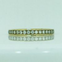 FR2094 18CT YG DIAMOND CHANNEL SET BAND D=0.46CT SI/GH